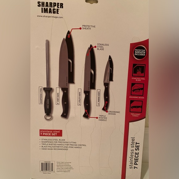 COPY - SHARPER IMAGE : 7 Piece knife set , Brand New but no tags - Picture 3 of 3